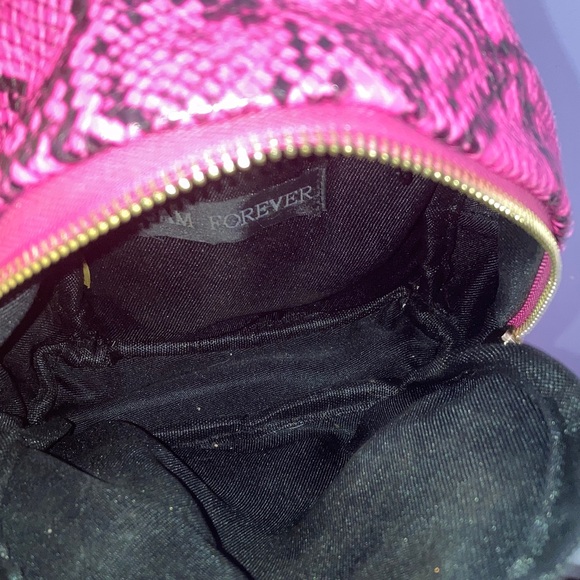 Pink Snake Print Mini Backpack - Picture 3 of 3